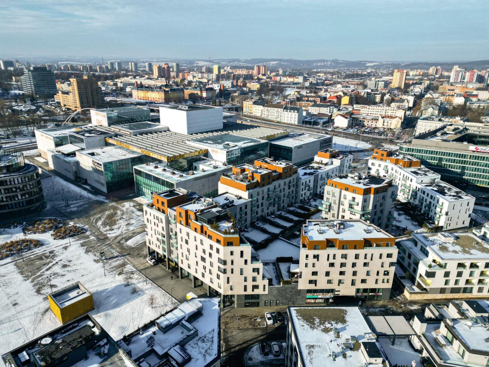 Bnb New Beautiful Apartment In The Center Of Ostrava With Option Garage Parking Экстерьер фото